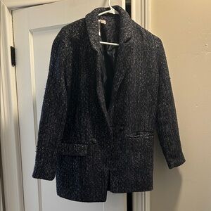 Vintage Forever 21 Navy Blue Tweed Blazer